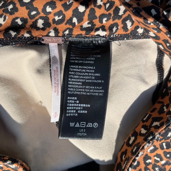 Free People Lucky Strike Zipper Fly Leopard-Print Bike Athletic Shorts Small - Picture 9 of 13